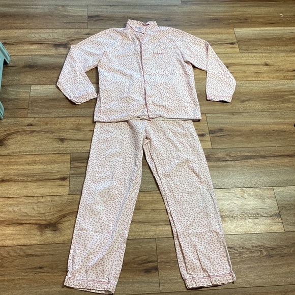 Petite Plum Girls Twill Cotton Heart pajama set - Picture 8 of 9